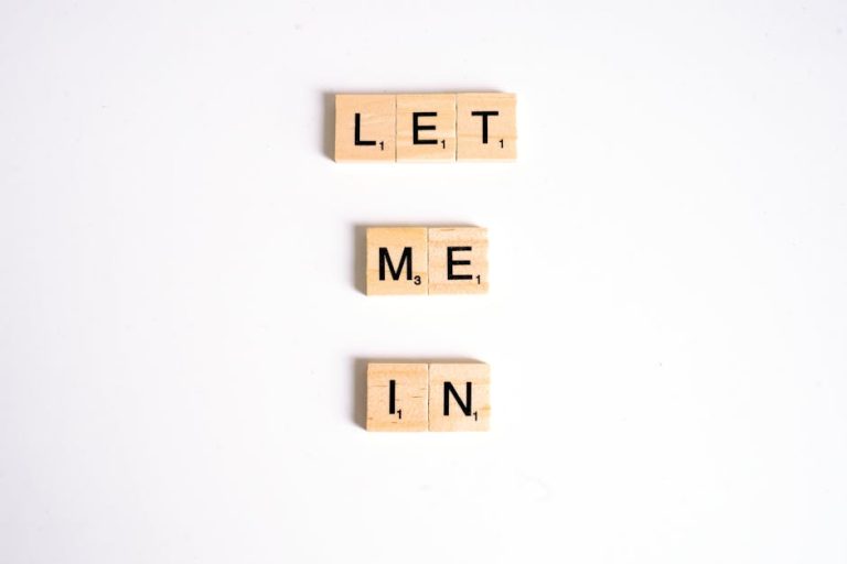Scrabble tiles forming the phrase 'Let Me In' on a white background, with ample copy space. – best gaming pc for