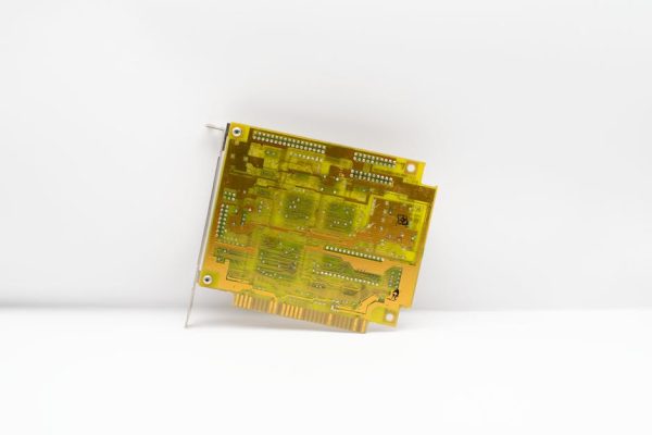 Close-up of a vintage circuit board showcasing retro technology and design. – Professor Layton Steam collaboration