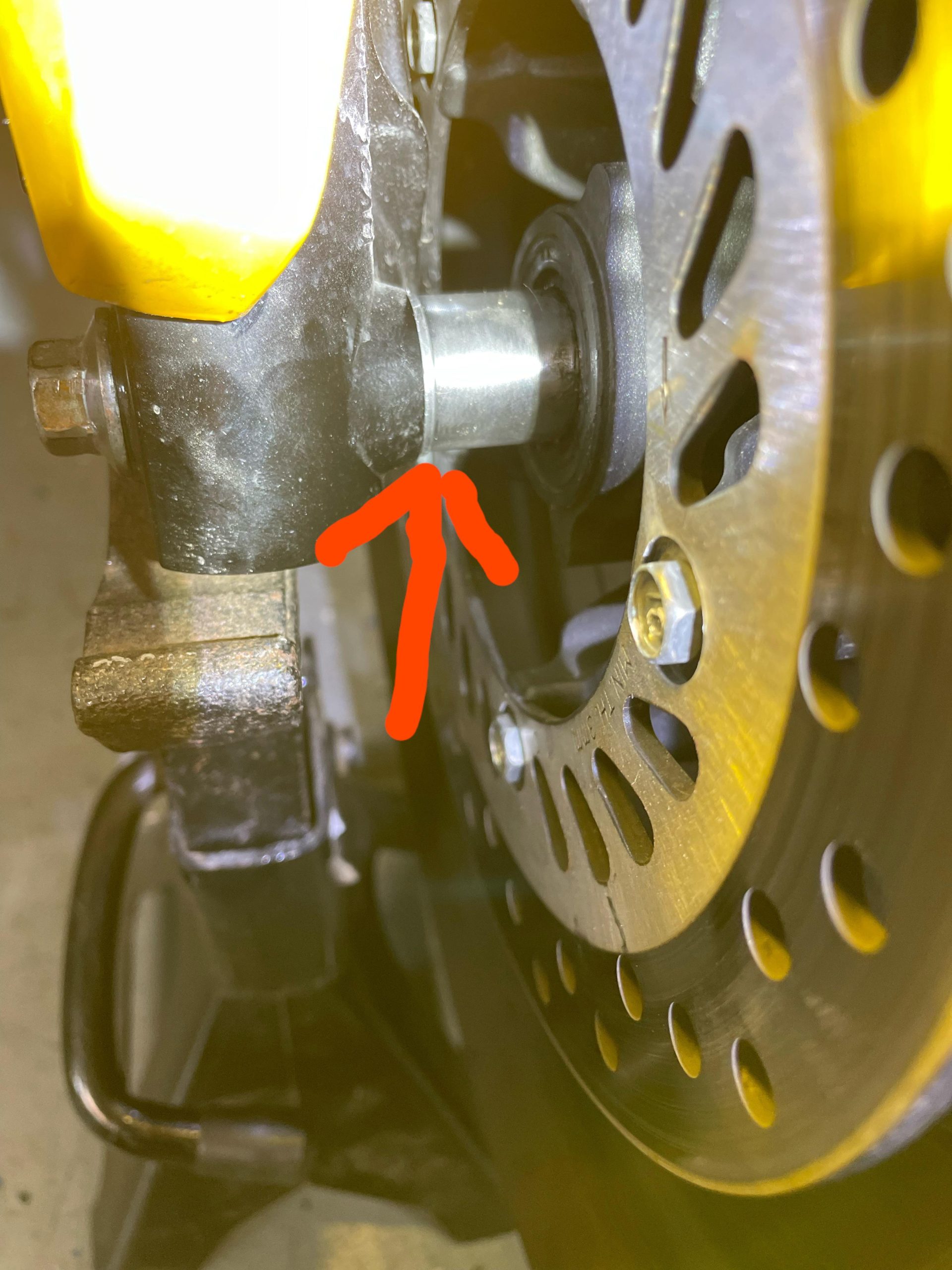 Sanity check. The lip on the Grom fathers wheels spacer should be on ...