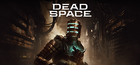 Dead Space game logo, futuristic industrial setting, sci-fi horror theme