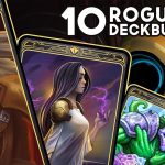 1. A collection of fantasy-themed trading cards, each depicting a character or creature from a game
