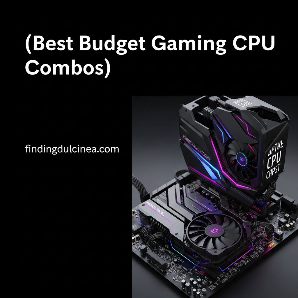 CPU and motherboard on a desk, showcasing a budget gaming setup