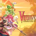 Colorful fantasy game title and artwork featuring characters, magic, and a vibrant environment
