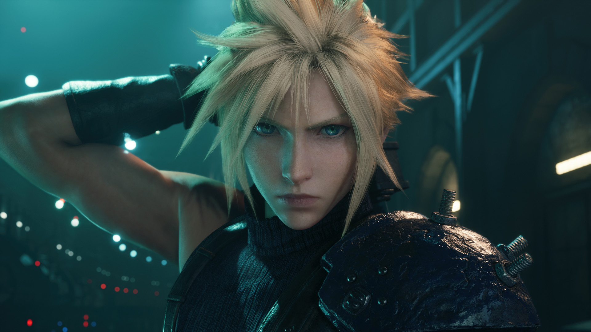 Cloud Strife, protagonist from Final Fantasy series, in character pose