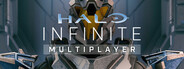 Halo Infinite PC game logo, featuring a futuristic battle scene and the title "Halo Infinite" prominently displayed