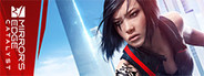 A digital advertisement featuring a female character from the video game "Mirror's Edge Catalyst"