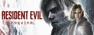Resident Evil 2 poster featuring a female protagonist and a zombie, set against a backdrop of a cityscape