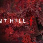 Silent Hill poster featuring a young girl, red flowers, and Japanese characters